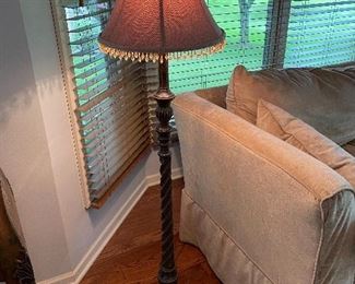 Dark bronze Floor lamp, 58"H, $55