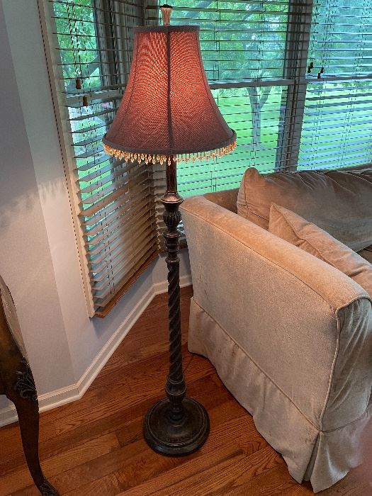 Dark bronze Floor lamp, 58"H, $55