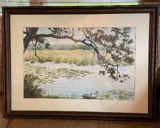 "My Pond" by Bill Lange, 29" x 21.5",  $85