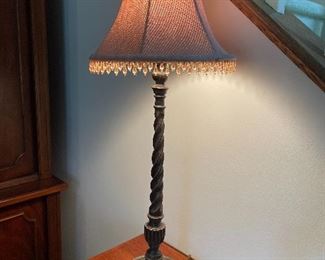 Twisted table lamp, 32"H,  $35
