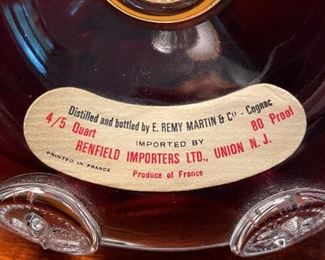 Additional view of label on cognac