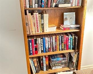 Book shelf,  $95,  Hard cover books $6