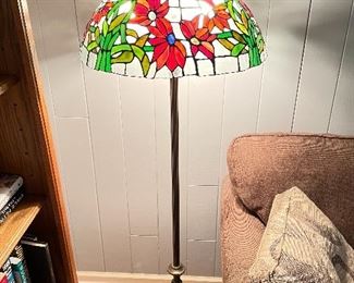 Stained glass floor lamp,  $135