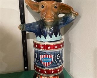 Vintage 1976 Jim Beam Decanters Democrat Donkey, $30