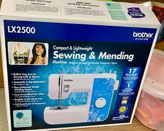 Brother compact lightweight sewing & mending machine LX2500 NIB $65
