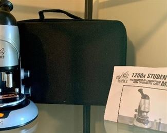 *Eduscience 1200x Microscope w/ case $15