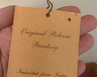 Original Pichwai Clay based Painting imported from India 48x 36” $495 OBO