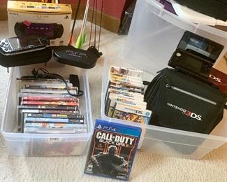 Sony PSP-$50, 
Games start @$10-$20
Nintendo 3DS- $50 - Sold 
Games start @$5-$10