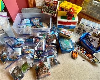 Various Lego sets with instructions priced at sale