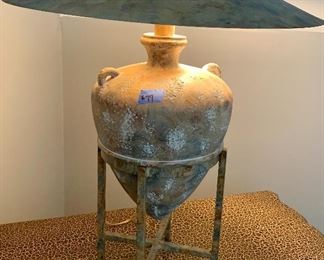 26”h x 22w Pottery Base Lamp $79