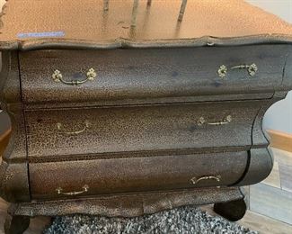 Antique Refinished 3 Drawer Chest
36w x 21d x 32h $185