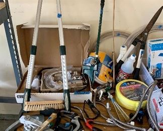 Masterpiece Branch cutter $15
Delta Nib kitchen Stainless faucet $65
Tall stake water sprinkler $8
New RV marine Hose $10
Hedge Trimmers $10
30’ Ratchet Strap $10
Kidde smoke/ carbon alarm $10
Heavy duty aluminum sprinkler $10
