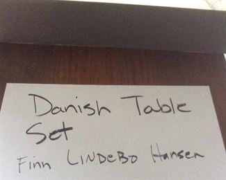 Danish table set by Finn Lindebo Hansen