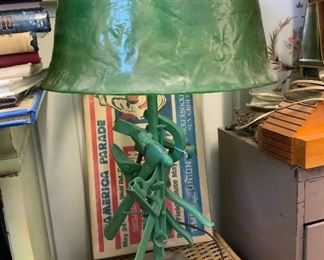 Folk Art Mica Lamp