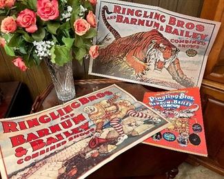 Ringling Brothers anniversary program with posters
