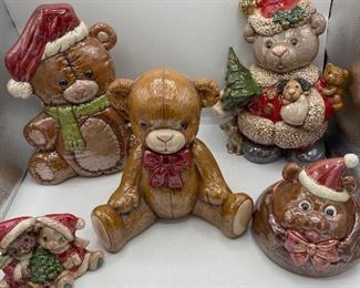 Ceramic Holiday Bears