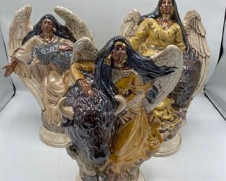 Ceramic Native American Angels