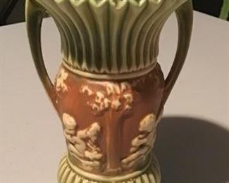 Roseville Donatello Pottery Vase With Handles