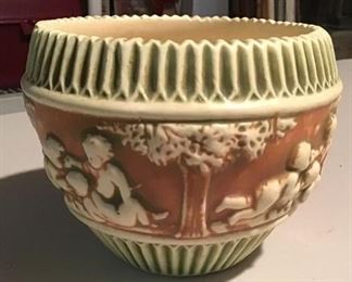 Vintage 1916 Roseville Donatello Art Pottery Jardiniere  Bowl