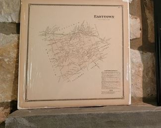 Vintage map of Easttown - 16" square