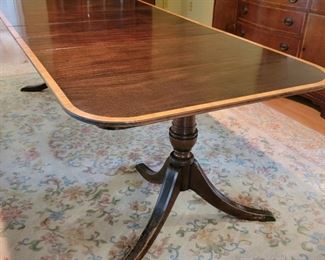 $395 - Dining Room table - 29" high x 42" across x 96" long as shown, including 3 10.5" leaves