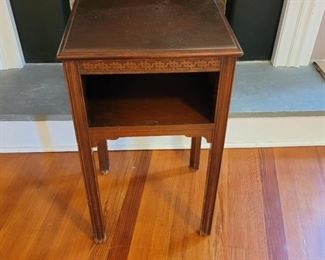 $40 - open front bedside table - 27" high x 16" wide x 14" deep