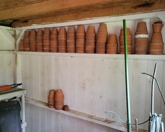 inside of potting shed - back left corner of property