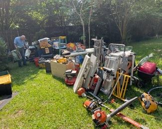 TOOLS and more TOOLS, yard / buildings full! 