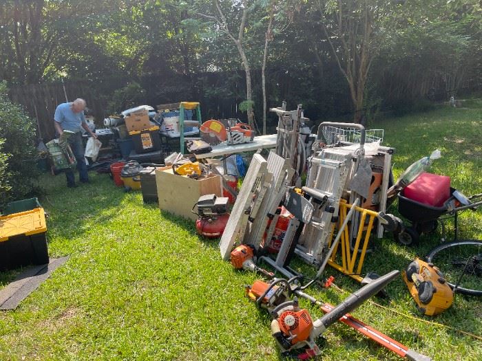 TOOLS and more TOOLS, yard / buildings full! 