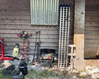 Scaffolding, ATV / Mower ramps, engine stand , gas auger