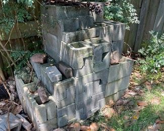 Stack of cinderblocks 