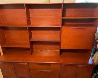 Teak Mid Century Wall unit, believe it to be a Mobler pc. 