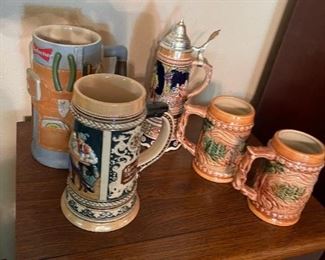 nice selection of German Steins. 