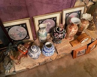 Great selection of Asian art, china, decor and collector items in this sale. 