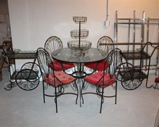 VINTAGE WROUGHT IRON FURNITURE FROM MEXICO