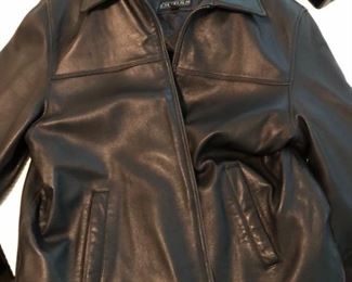 Black Leather Jacket XL