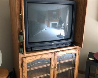 TV entertainment stand: 40" x 62" x 21"