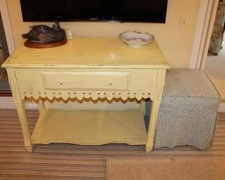 PAINTED YELLOW TABLE