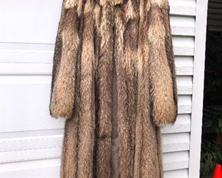 Full Length Fox Fur Coat