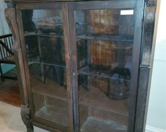 Empire 2 door China cabinet or book case wavy glass