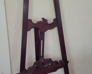 Carved Rosewood Easel