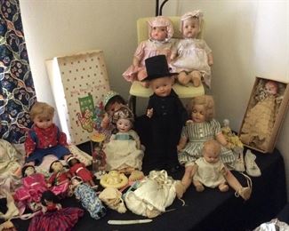 VINTAGE DOLLS. VERY UNIQUE