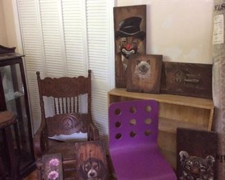 OLD ROCKER. BOOKCASE