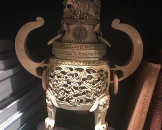 Vey old carved incense burner 