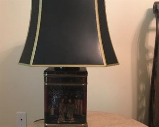 1950s Asian canister lamp