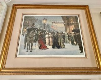 Alan Maley "Between Friends"; framed lithograph, signed and numbered