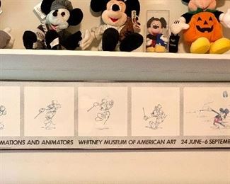Disney Mickey Mouse Animated Art from the Whitney Museum of American Art