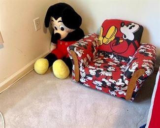 Mickey Mouse Plush Toy & Children's Chair