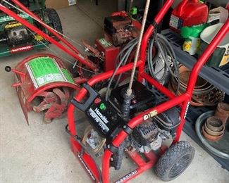 Homelite power washer and rototiller