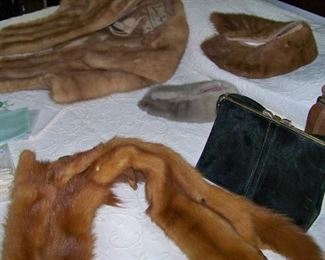 Mink, vintage purses